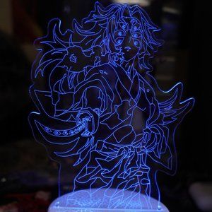 Demon Slayer Kokushibo LED Light Stand/ 3D Night Light